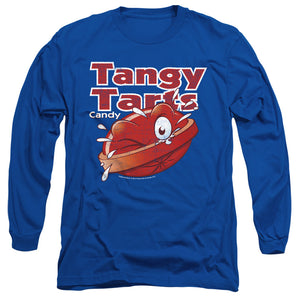 AN OFFCIALLY LICENSED DUBBLE BUBBLE TANGY TARTS MEN'S LONG SLEEVE T-SHIRT ROYAL