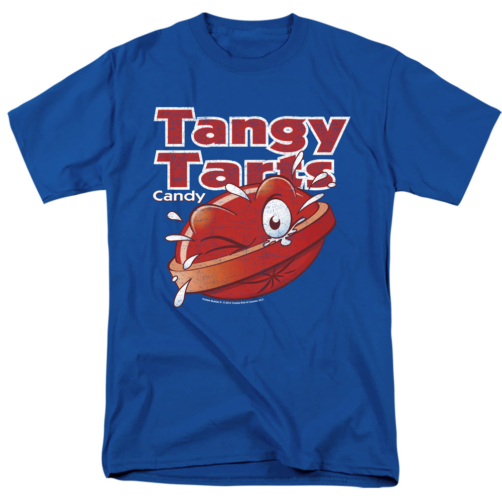 AN OFFCIALLY LICENSED DUBBLE BUBBLE TANGY TARTS MEN'S REGULAR FIT T-SHIRT ROYAL
