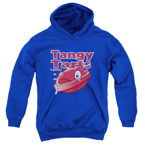 AN OFFCIALLY LICENSED DUBBLE BUBBLE TANGY TARTS YOUTH HOODIE ROYAL
