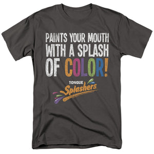 AN OFFCIALLY LICENSED DUBBLE BUBBLE PAINTS YOUR MOUTH MEN'S REGULAR FIT T-SHIRT CHARCOAL