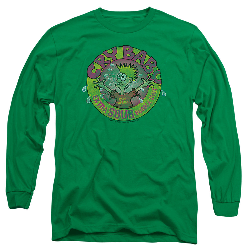 AN OFFCIALLY LICENSED DUBBLE BUBBLE LOGO MEN'S LONG SLEEVE T-SHIRT KELLY GREEN