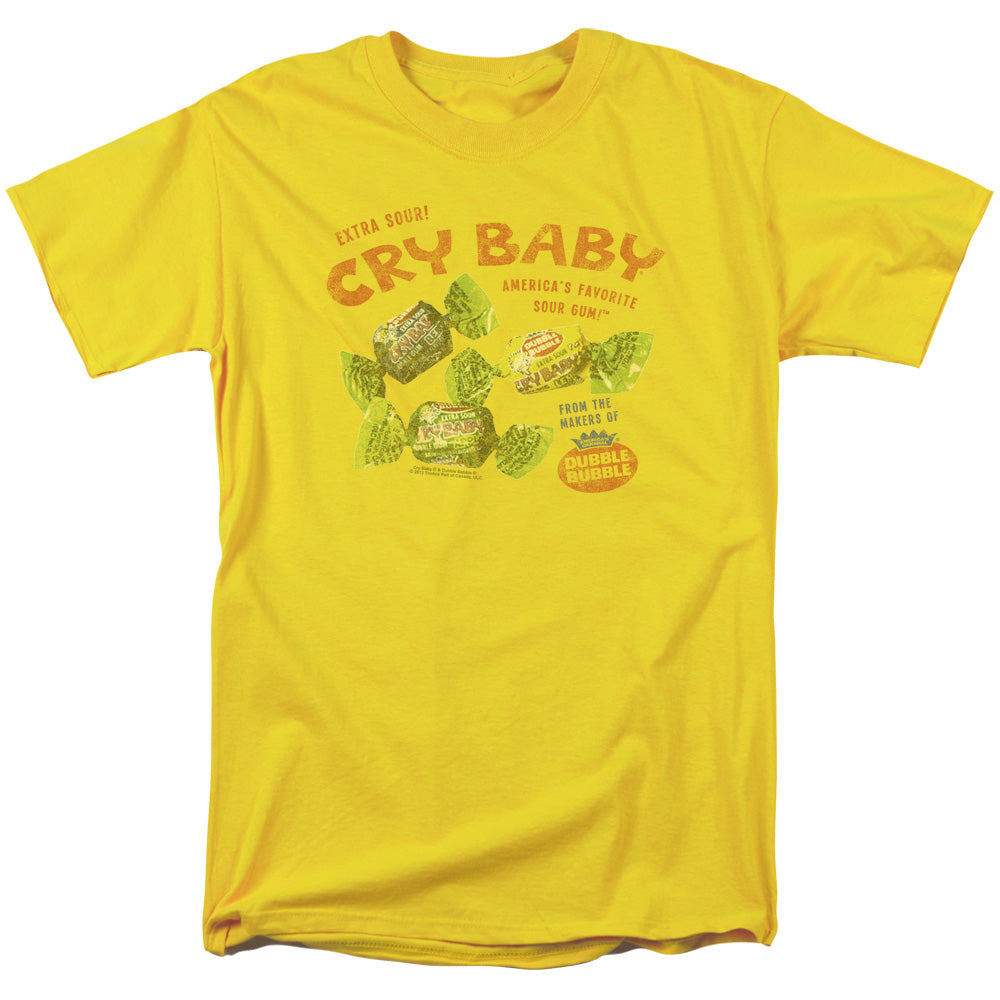 AN OFFCIALLY LICENSED CRY BABIES VINTAGE AD MEN'S REGULAR FIT T-SHIRT YELLOW