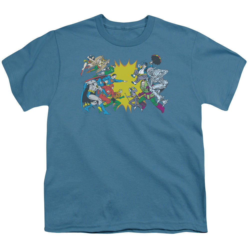 DC Face Off Licensed Kid's T-Shirt (Ages 4-7) XL