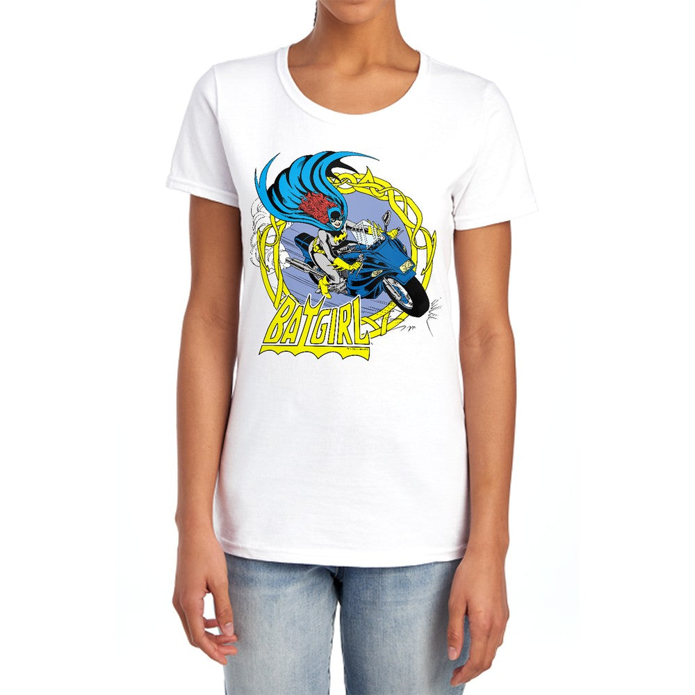 Dc Batgirl Batgirl Motorcycle Licensed Women's T-Shirt Regular Fit SM-2X