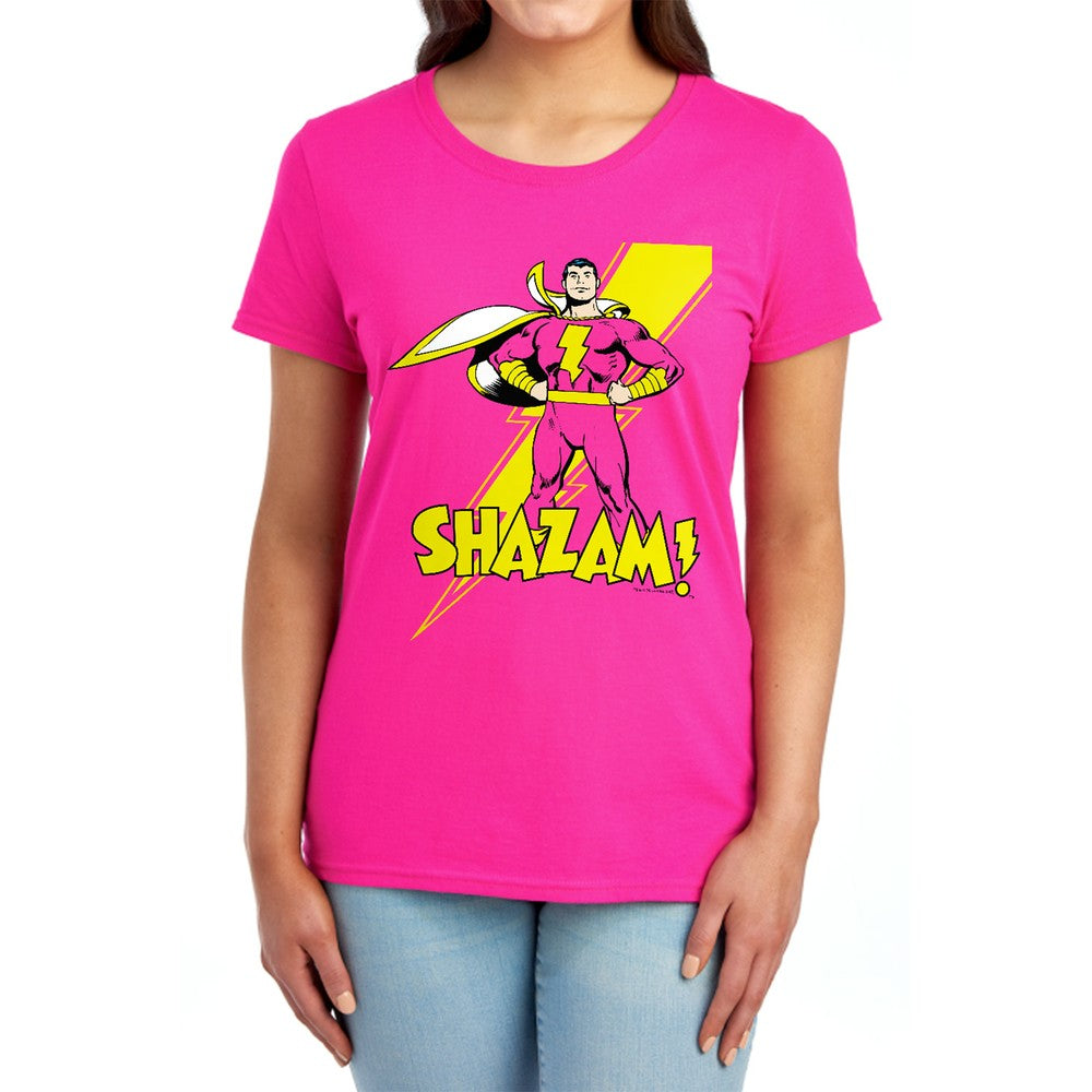 Dc Shazam Shazam Licensed Women's T-Shirt Regular Fit SM-2X
