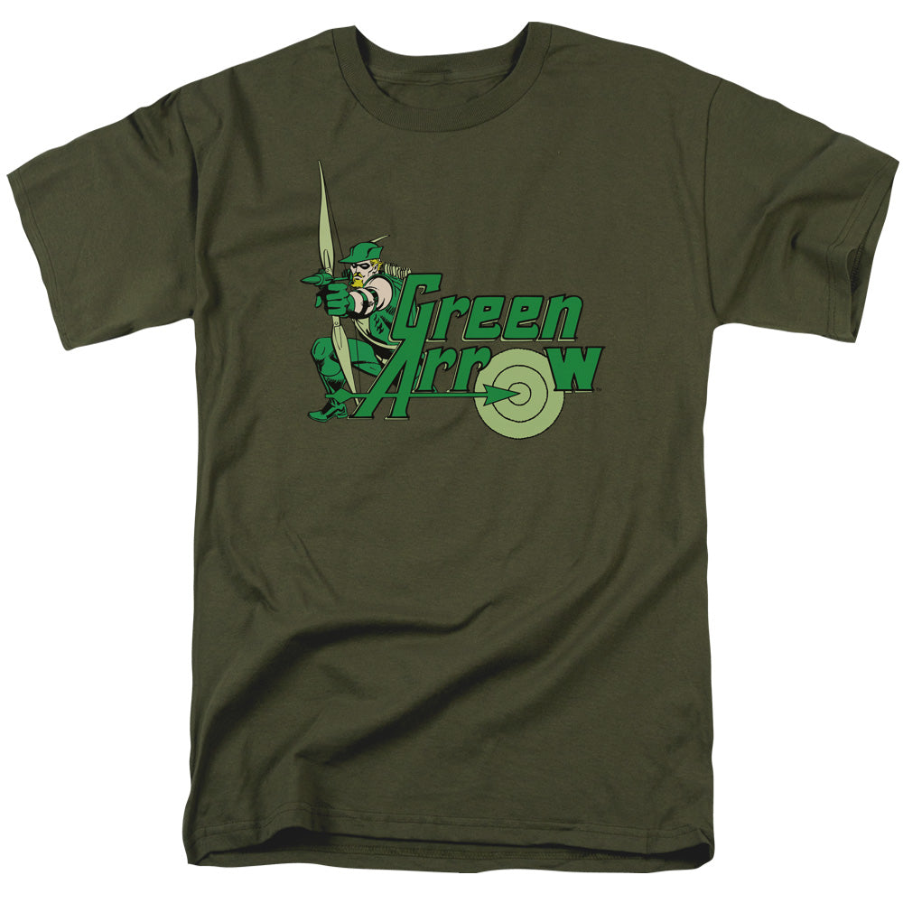 AN OFFCIALLY LICENSED DC GREEN ARROW GREEN ARROW MEN'S REGULAR FIT T-SHIRT MILITARY GREEN