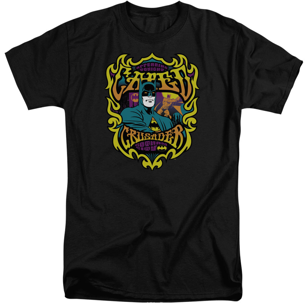 AN OFFCIALLY LICENSED DC APPEARING TONIGHT MEN'S TALL FIT T-SHIRT BLACK
