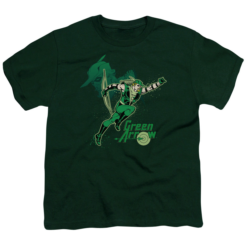 Dc Green Arrow Green Arrow In Action Licensed Kid's T-Shirt (Ages 4-7) SM-LG