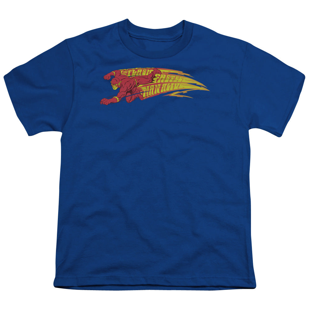 Dc Flash Fastest Man Alive Licensed Kid's T-Shirt (Ages 4-7) SM-XL