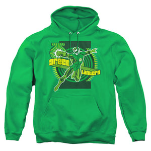 AN OFFCIALLY LICENSED DC GREEN LANTERN ADULT UNISEX PULLOVER HOODIE KELLY GREEN