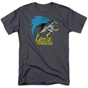 AN OFFCIALLY LICENSED DC BATGIRL BATGIRL IS HOT MEN'S REGULAR FIT T-SHIRT CHARCOAL