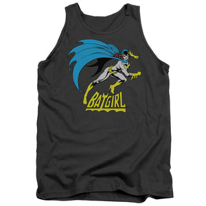 AN OFFCIALLY LICENSED DC BATGIRL BATGIRL IS HOT ADULT UNISEX TANK TOP CHARCOAL