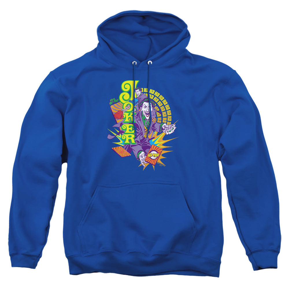 AN OFFCIALLY LICENSED DC RAW DEAL ADULT UNISEX PULLOVER HOODIE ROYAL