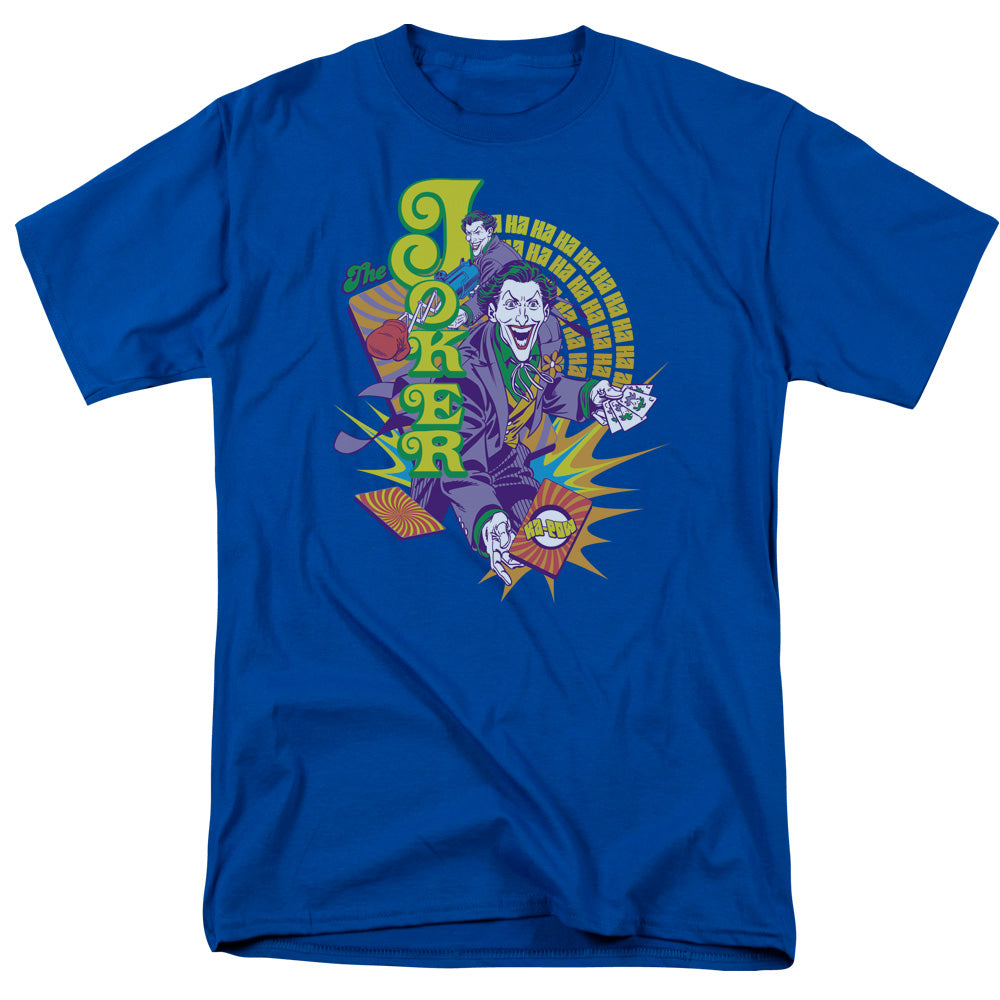 AN OFFCIALLY LICENSED DC RAW DEAL MEN'S REGULAR FIT T-SHIRT ROYAL