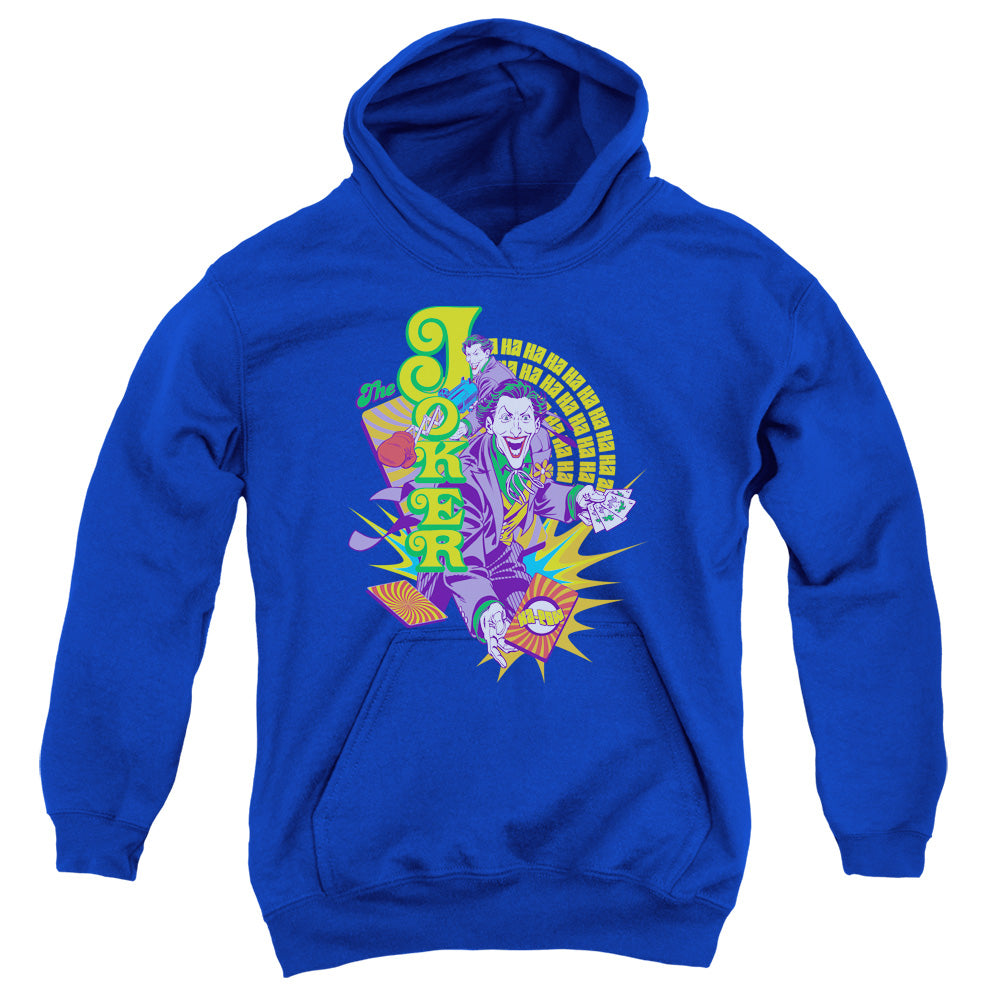 AN OFFCIALLY LICENSED DC RAW DEAL YOUTH HOODIE ROYAL
