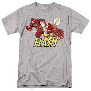 AN OFFCIALLY LICENSED DC FLASH CRIMSON COMET MEN'S REGULAR FIT T-SHIRT CARDINAL