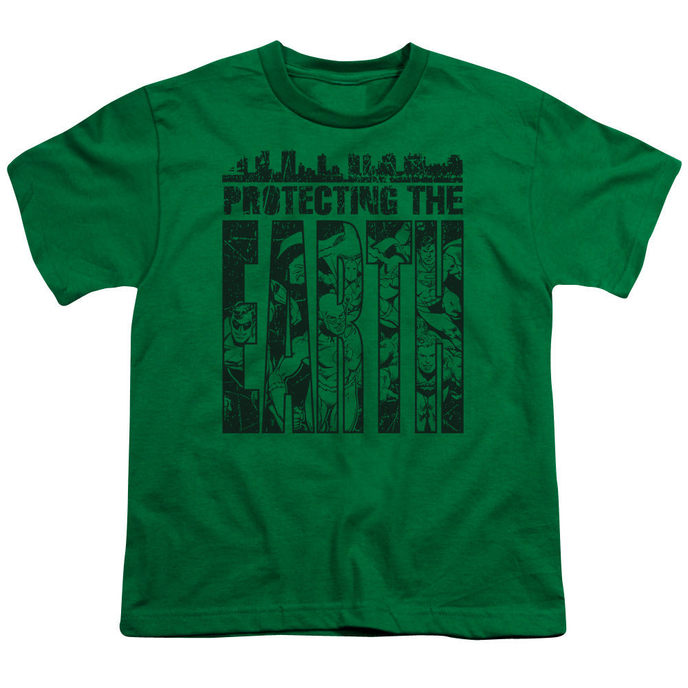DC Protecting The Earth Licensed Kid's T-Shirt (Ages 4-7) SM-XL