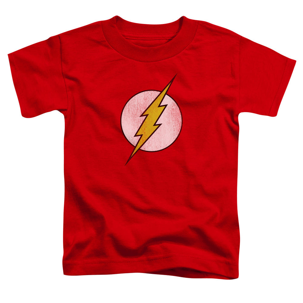 Dc Flash Flash Logo Distressed Licensed Toddler T-Shirt SM-LG