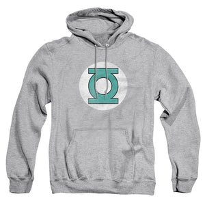 AN OFFCIALLY LICENSED DC GL LOGO DISTRESSED ADULT UNISEX PULLOVER HOODIE ATHLETIC HEATHER