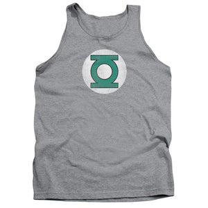 AN OFFCIALLY LICENSED DC GL LOGO DISTRESSED ADULT UNISEX TANK TOP ATHLETIC HEATHER