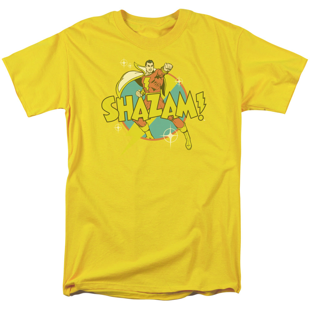AN OFFCIALLY LICENSED DC POWER BOLT MEN'S REGULAR FIT T-SHIRT YELLOW