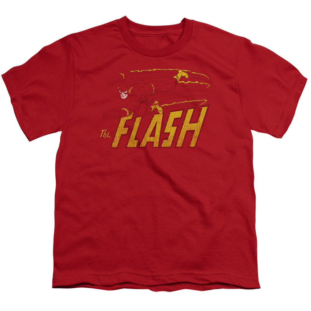Dc Flash Flash Speed Distressed Licensed Kid's T-Shirt (Ages 4-7) SM-XL