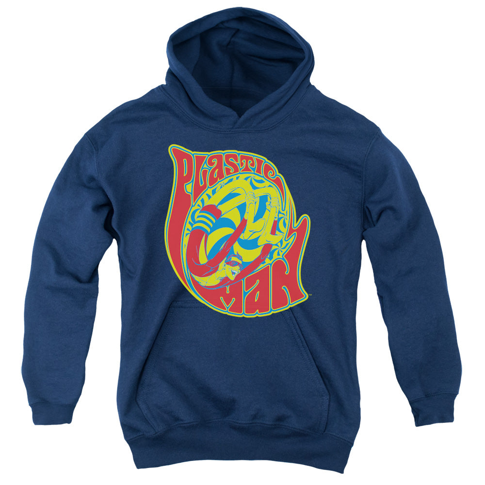 AN OFFCIALLY LICENSED DC HOW I ROLL YOUTH HOODIE NAVY