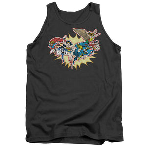 AN OFFCIALLY LICENSED DC PLEASE GET ME ADULT UNISEX TANK TOP CHARCOAL