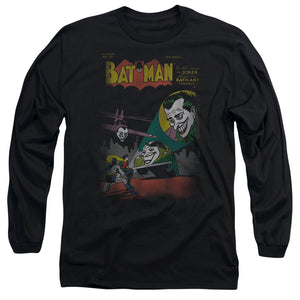 AN OFFCIALLY LICENSED DC WRONG SIGNAL MEN'S LONG SLEEVE T-SHIRT BLACK