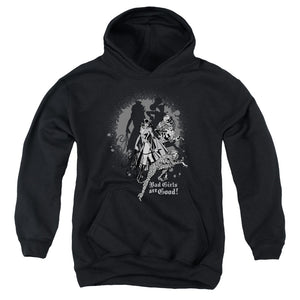 AN OFFCIALLY LICENSED DC BAD GIRLS ARE GOOD YOUTH HOODIE BLACK