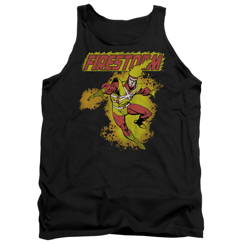 AN OFFCIALLY LICENSED DC FIRESTORM ADULT UNISEX TANK TOP BLACK
