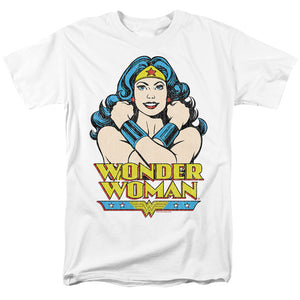 AN OFFCIALLY LICENSED DC WONDER WOMAN WONDER AT LARGE MEN'S REGULAR FIT T-SHIRT BANANA