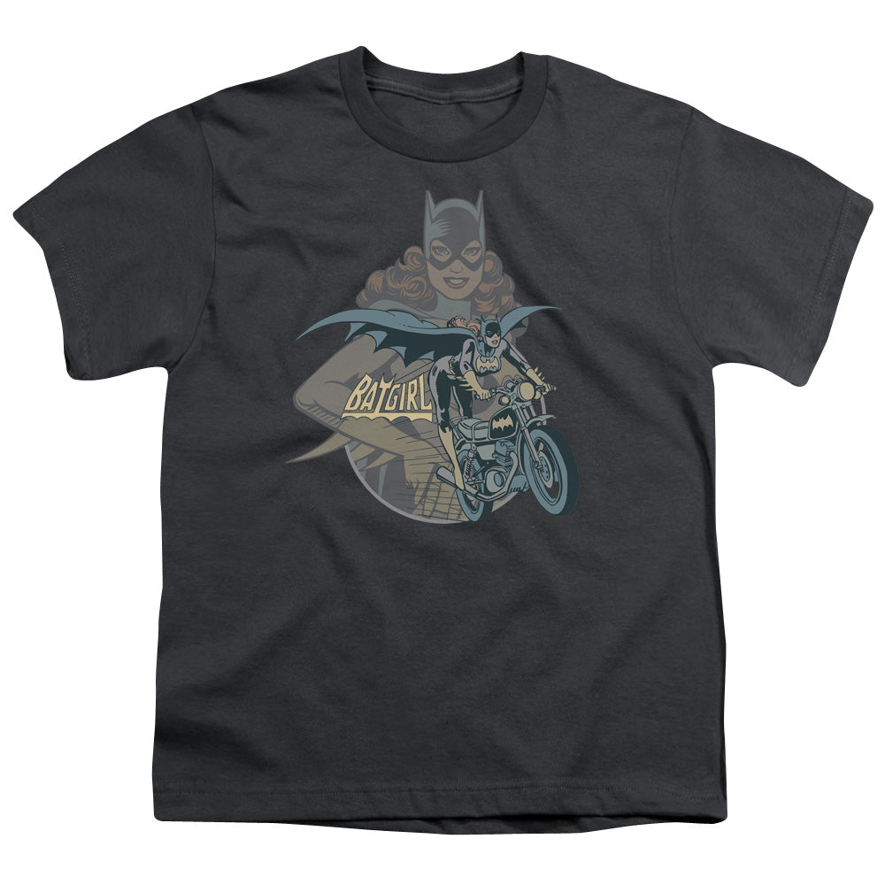 DC Batgirl Biker Licensed Kid's T-Shirt (Ages 4-7) XS-XL