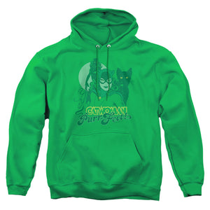 AN OFFCIALLY LICENSED DC PERRFECT! ADULT UNISEX PULLOVER HOODIE KELLY GREEN