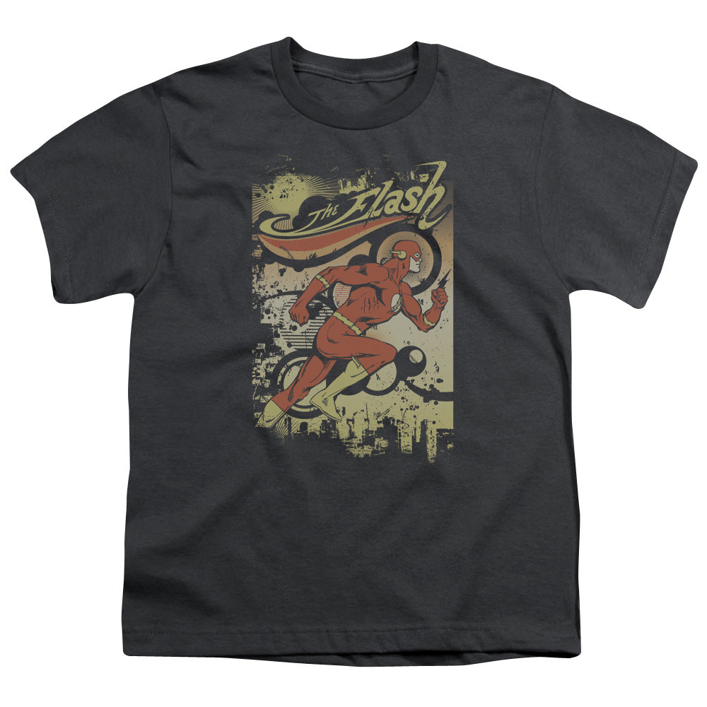 Dc Flash Just Passing Through Licensed Kid's T-Shirt (Ages 4-7) XS-XL