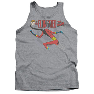 AN OFFCIALLY LICENSED DC ELONGATED MAN ADULT UNISEX TANK TOP ATHLETIC HEATHER