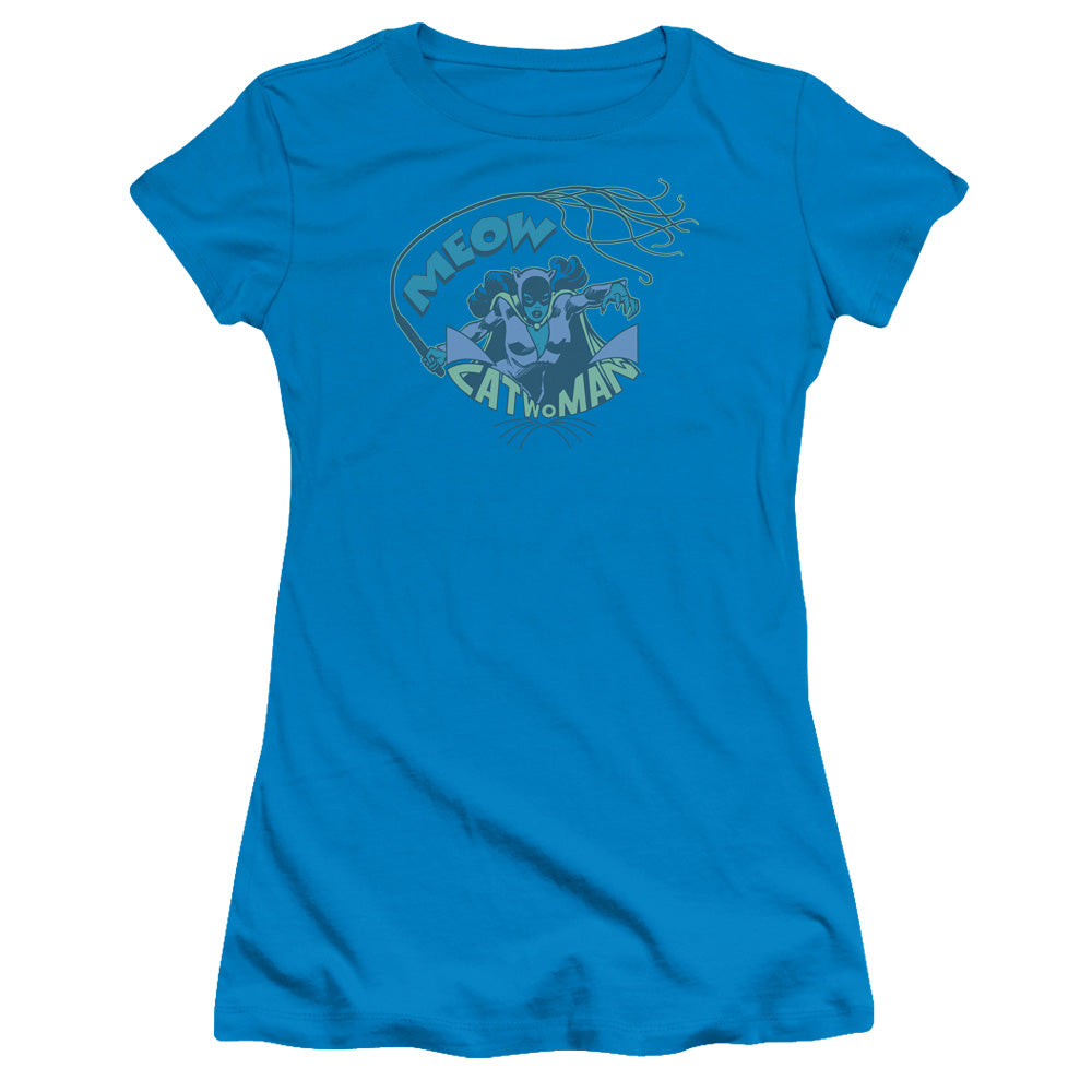 DC Meow Catwoman Licensed Women's T-Shirt Juniors SM-XL
