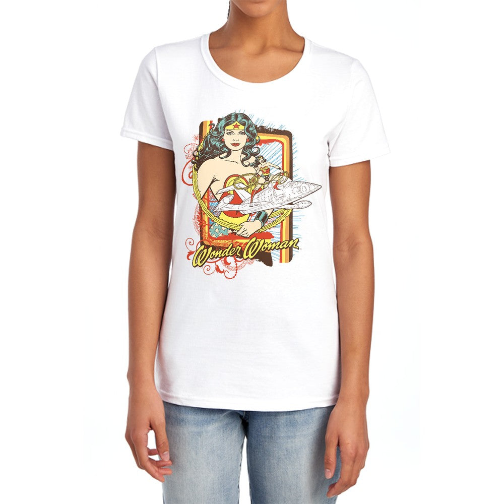 DC Invisible Jet Licensed Women's T-Shirt Regular Fit MD-2X