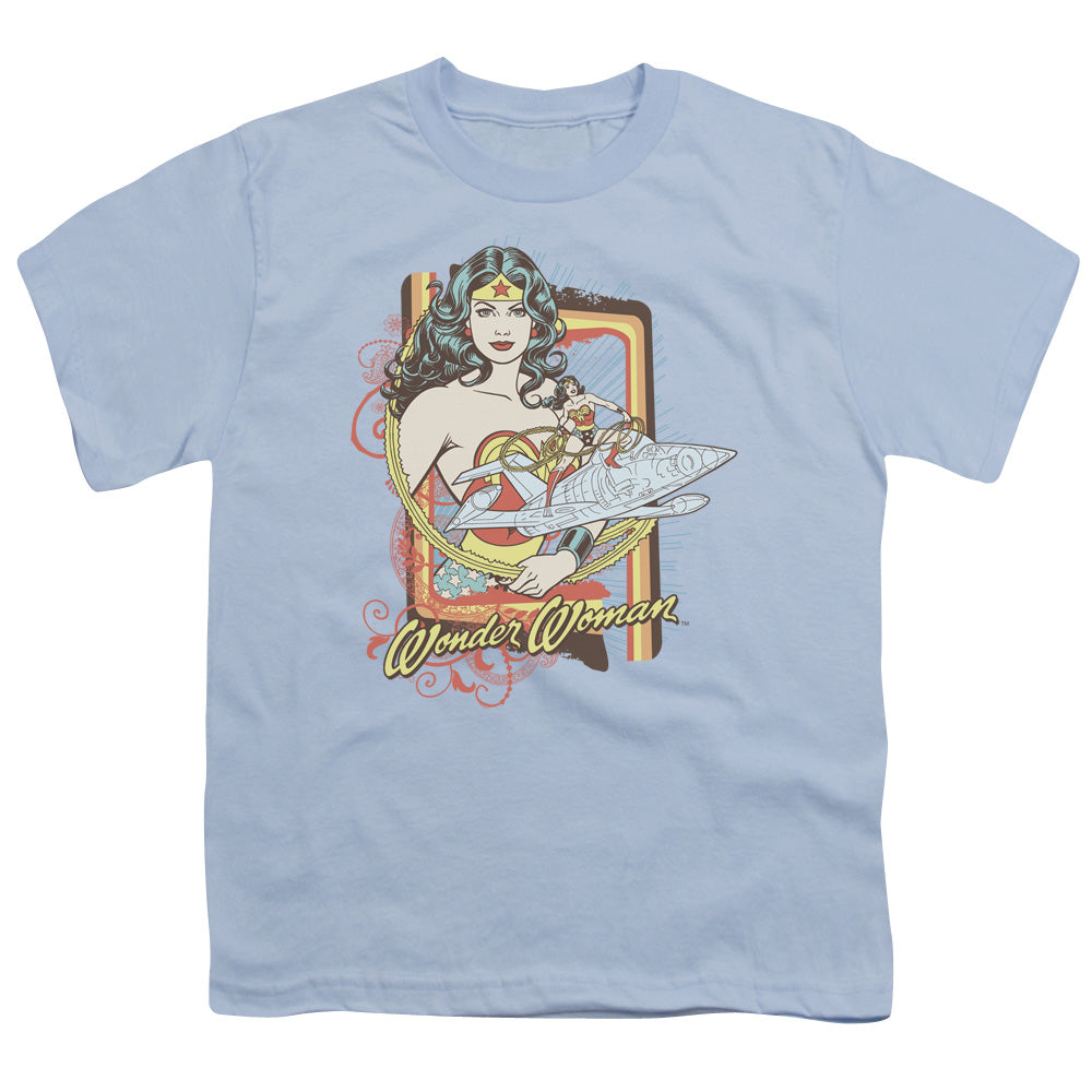 DC Invisible Jet Licensed Kid's T-Shirt (Ages 4-7) XS-XL