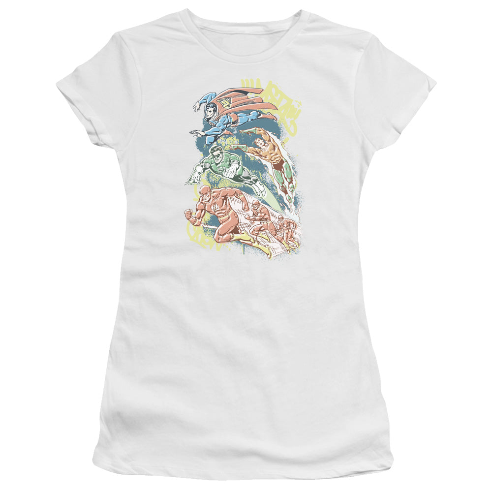 DC Halftone League Licensed Women's T-Shirt Juniors LG