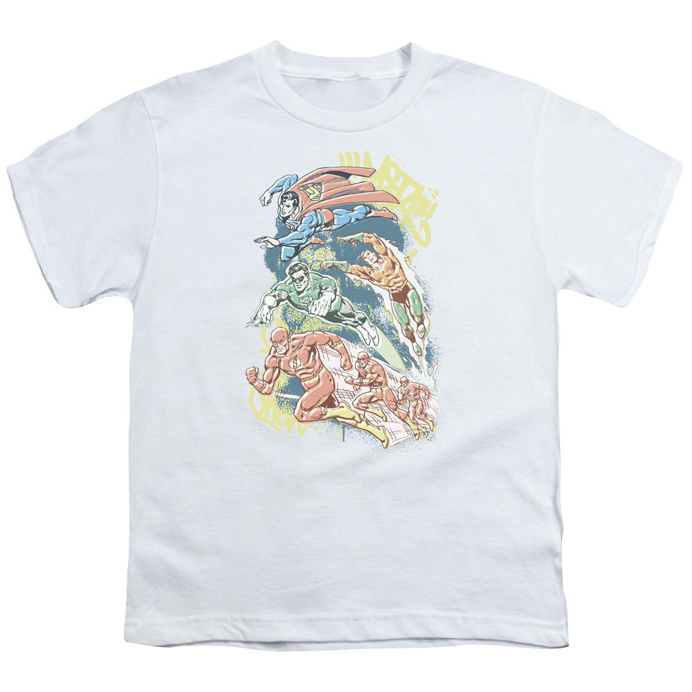 DC Halftone League Licensed Kid's T-Shirt (Ages 4-7) SM-XL