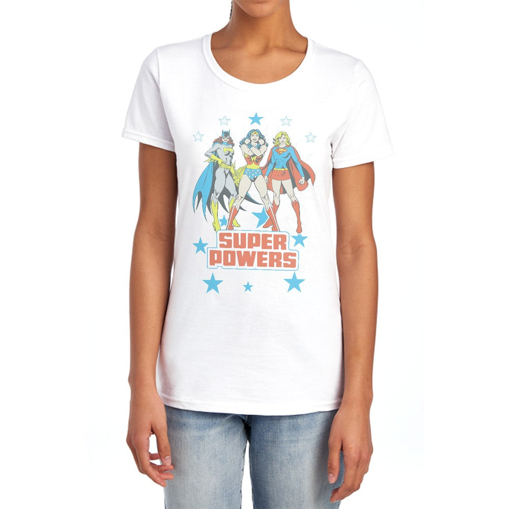 DC Super Powers X3 Licensed Women's T-Shirt Regular Fit SM-2X