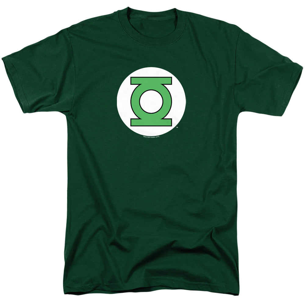 AN OFFCIALLY LICENSED DC GREEN LANTERN LOGO MEN'S REGULAR FIT T-SHIRT HUNTER GREEN