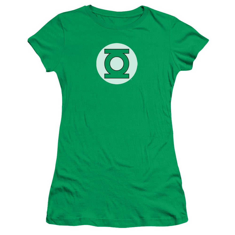 DC Green Lantern Logo Licensed Women's T-Shirt Juniors MD-LG