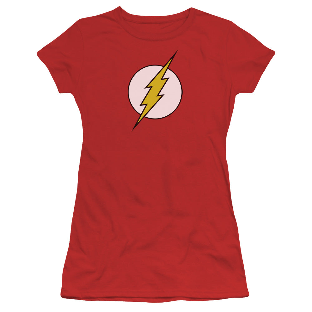 Dc Flash Flash Logo Licensed Women's T-Shirt Juniors SM