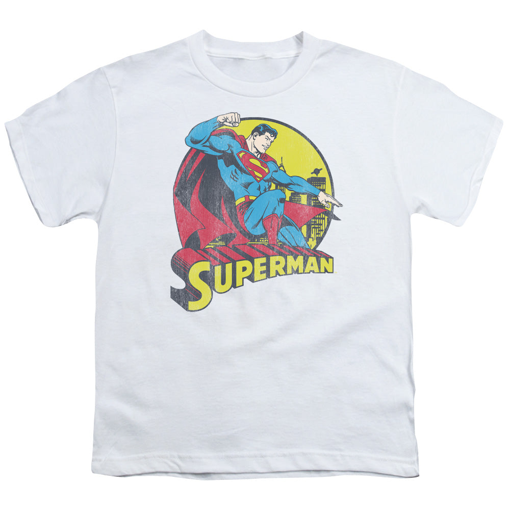DC Big Blue Licensed Kid's T-Shirt (Ages 4-7) XS-XL