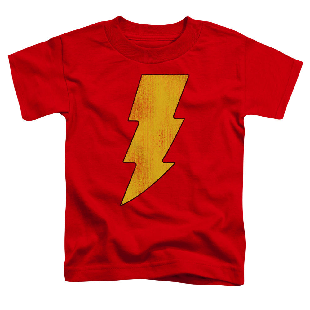 DC Shazam Logo Distressed Licensed Toddler T-Shirt MD (-LG