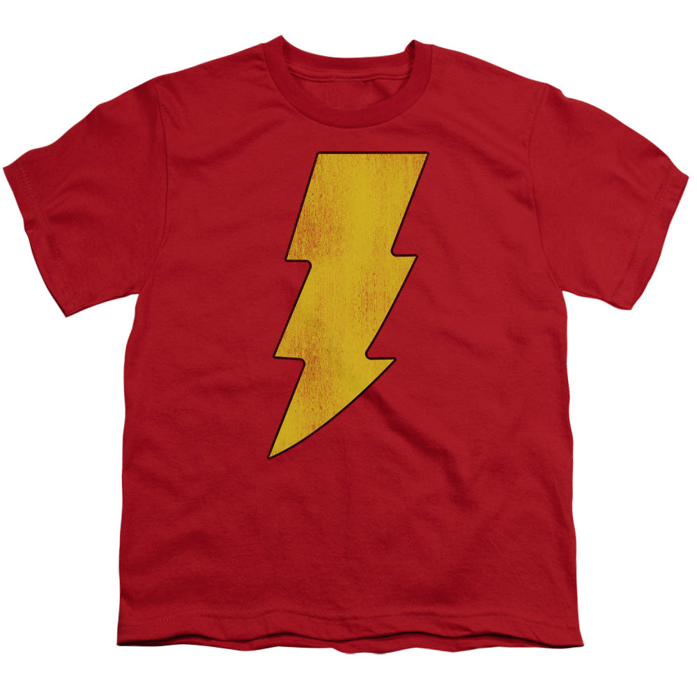 DC Shazam Logo Distressed Licensed Kid's T-Shirt (Ages 4-7) XS-XL