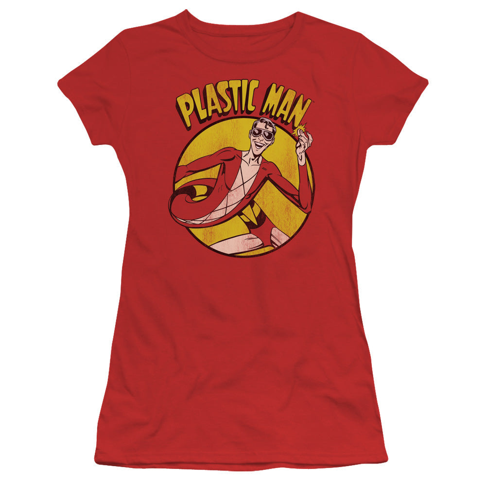 DC Plastic Man Licensed Women's T-Shirt Juniors SM