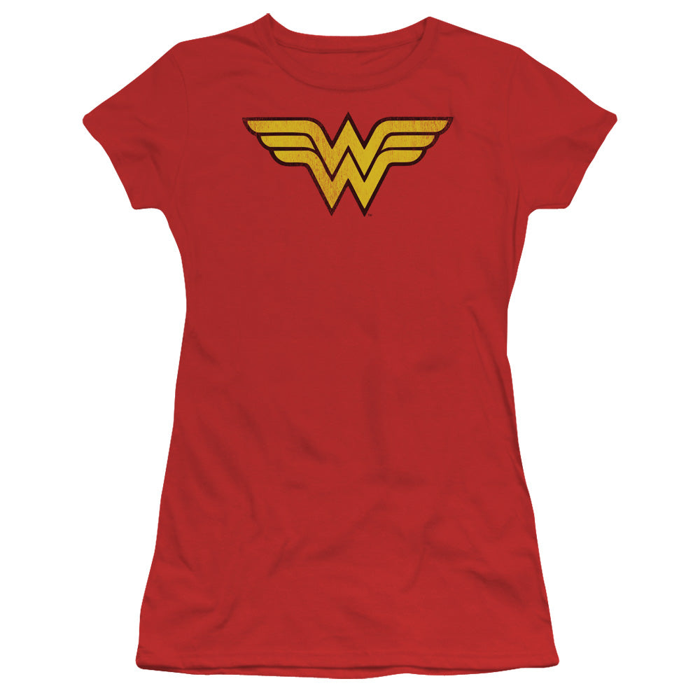 DC Wonder Woman Logo Dist Licensed Women's T-Shirt Juniors SM